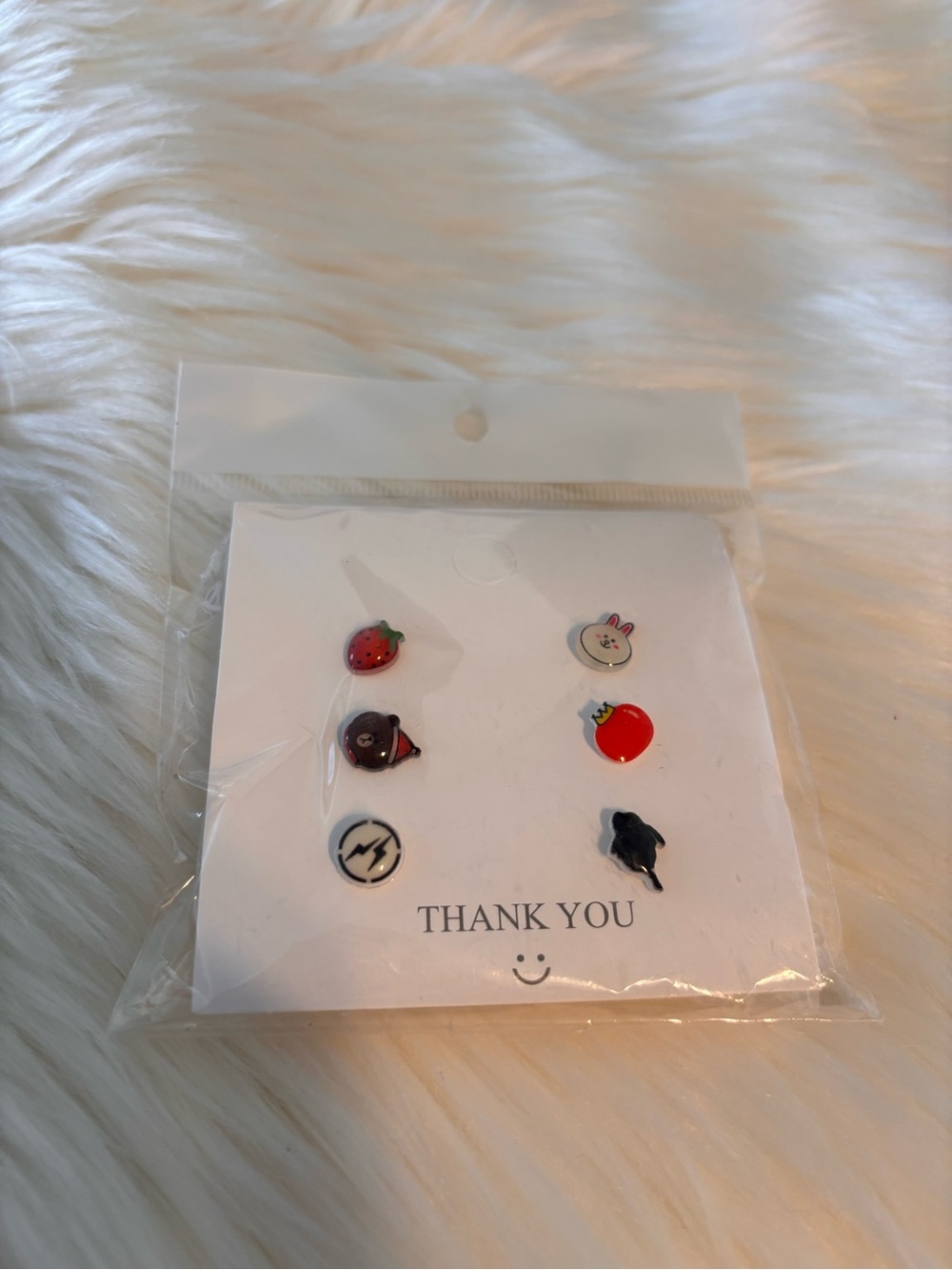 NEW Cute Mixed Fruit & Character Stud Earring Set